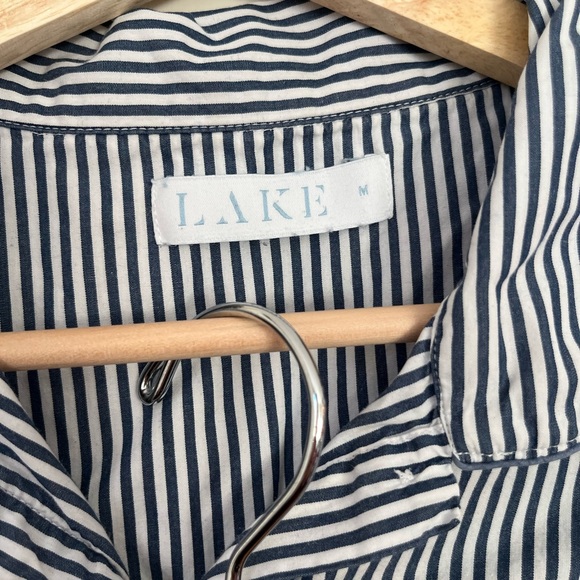 LAKE Women's Striped Pajama Set - navy and White - Picture 3 of 7